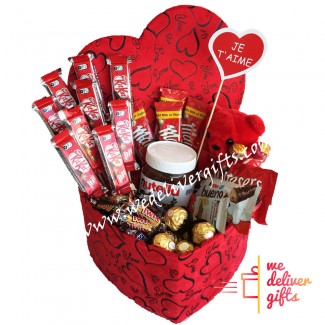Gourmet Love Chocolate heart box