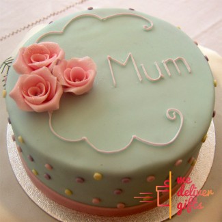 Three Roses Mum Cake