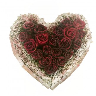 Glitter Heart shaped Roses