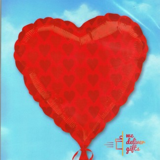 Red Heart Shapes Balloon