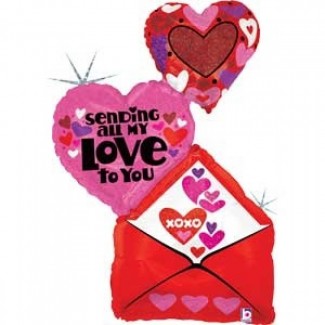 Sending All My Love Envelope Balloon 41 Inch