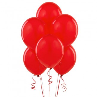 Red flying Balloons bouquet
