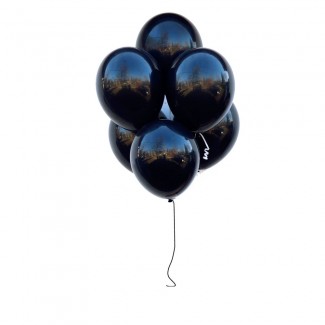 Latex black in black balloons