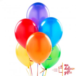 Colorful flying Balloons bouquet
