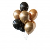 Black n Gold Balloon Bouquet